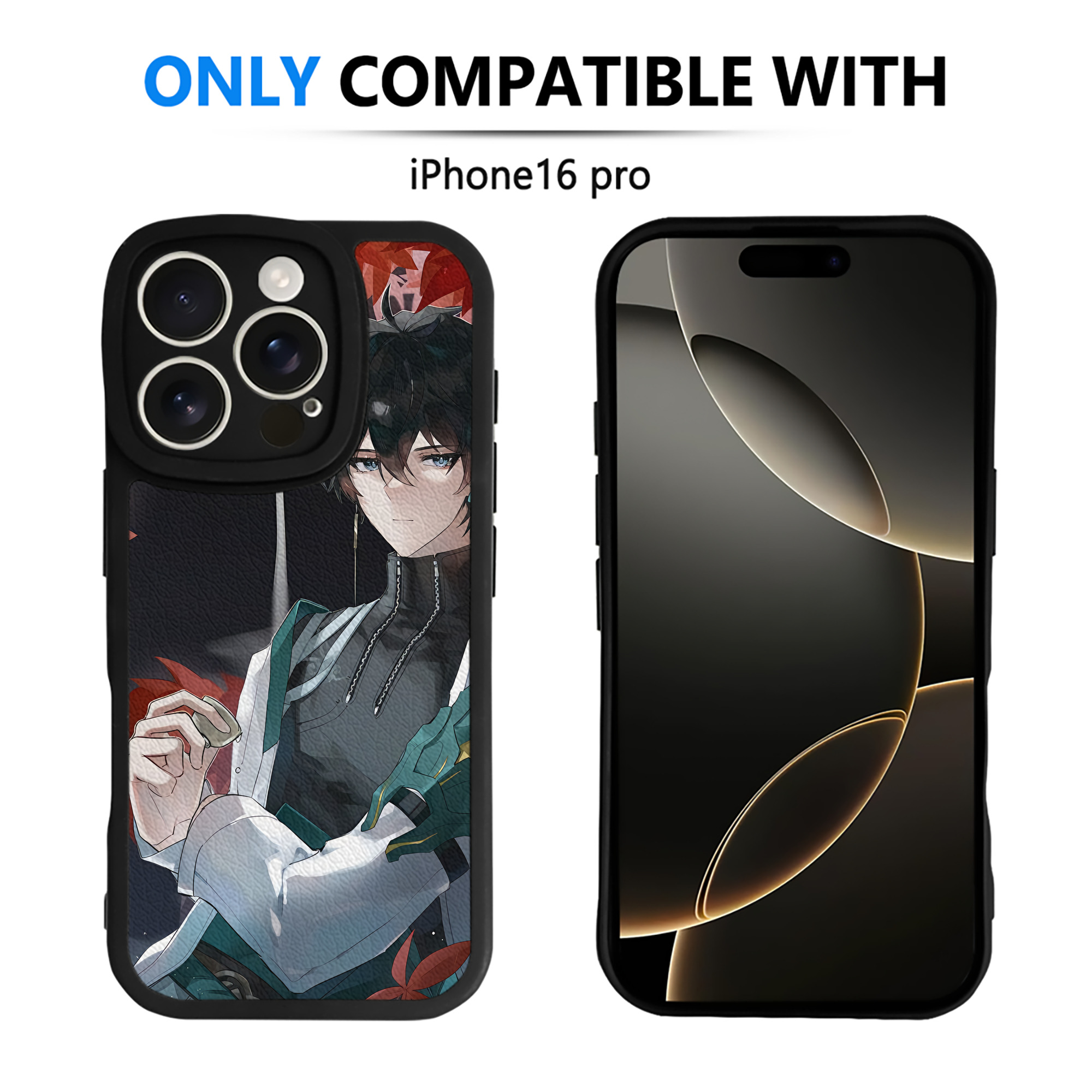 （画像用） 刀剣乱舞 Touken Ranbu 【iPhone 16シリーズ対応】シリコンスマホケース（レザー調） 材質：シリコン